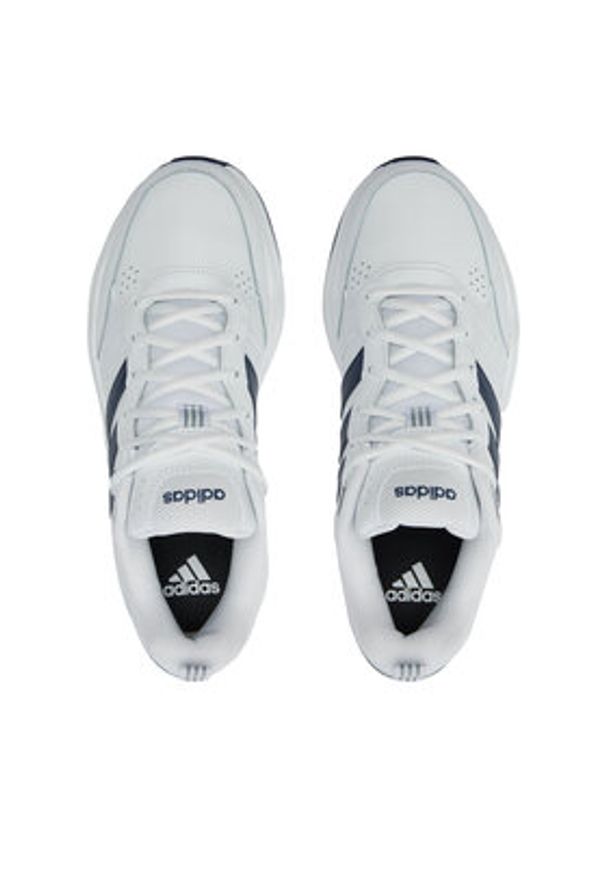 Adidas - adidas Sneakersy Strutter EG2654 Biały. Kolor: biały. Materiał: skóra