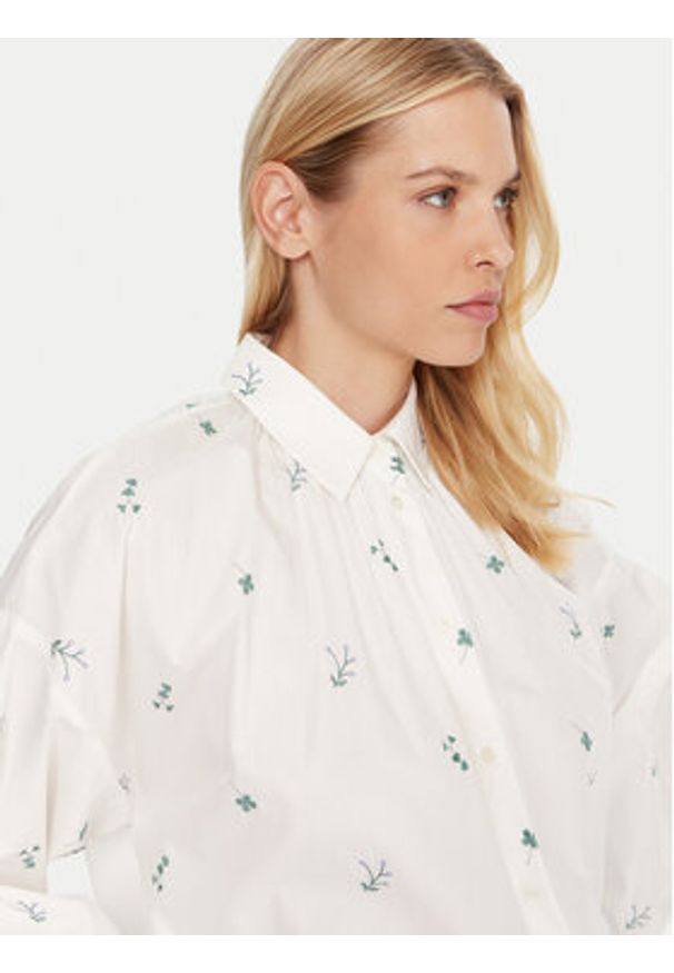 Weekend Max Mara Koszula Gilly 2515111132 Biały Relaxed Fit. Kolor: biały. Materiał: bawełna