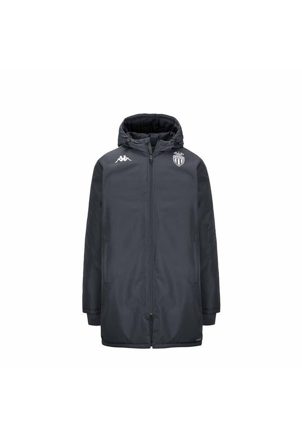 Kappa - Kurtka z dresu AS Monaco Arminzip Pro 8 2024/25. Kolor: szary, biały, wielokolorowy. Materiał: dresówka. Sport: piłka nożna