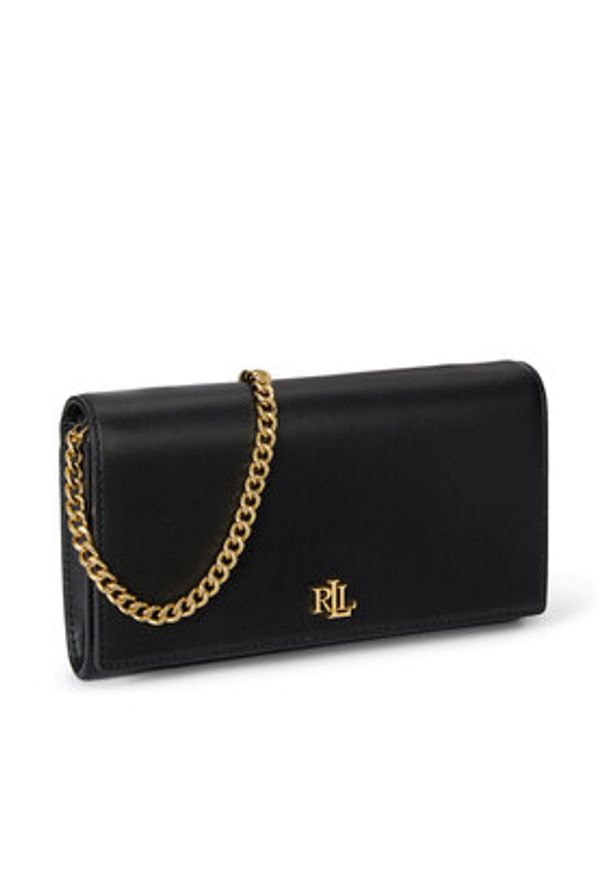 Lauren Ralph Lauren - LAUREN RALPH LAUREN Torebka 432980206001 Czarny. Kolor: czarny. Materiał: skórzane