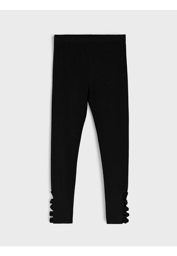 Sinsay - Bawełniane legginsy - czarny. Kolor: czarny. Materiał: bawełna