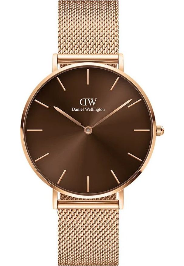 Zegarek Daniel Wellington Zegarek damski Daniel Wellington DW00100478 różowe złoto. Kolor: złoty, wielokolorowy, różowy