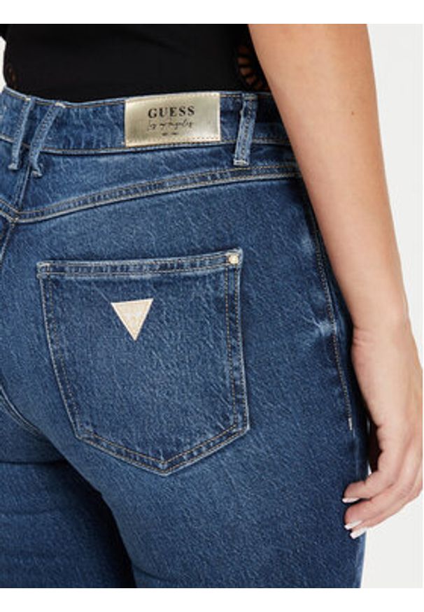 Guess Jeansy W4YA28 D5DD4 Granatowy Slim Fit. Kolor: niebieski