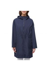 Geox - Kurtka GEOX W BULMYA LONG PARKA Niebieski. Kolor: niebieski. Materiał: tkanina #1