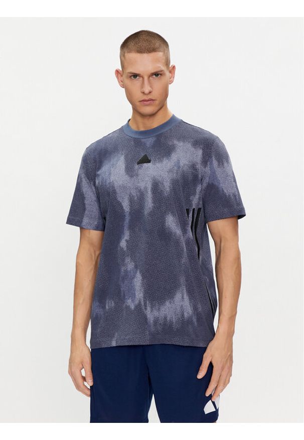 Adidas - adidas T-Shirt Future Icons 3-Stripes IX5200 Niebieski Regular Fit. Kolor: niebieski. Materiał: bawełna