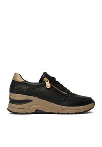 Rieker Sneakersy N9301-00 Czarny. Kolor: czarny. Materiał: skóra