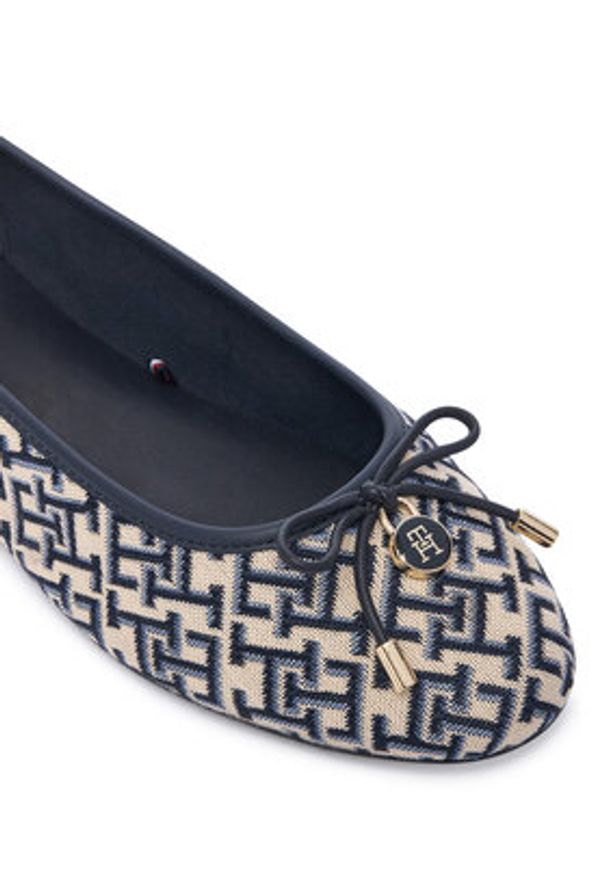 TOMMY HILFIGER - Tommy Hilfiger Baleriny Th Charm Jacquard Ballerina FW0FW09504 Kolorowy. Materiał: materiał. Wzór: kolorowy