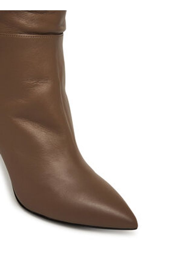 Pollini Kozaki SA26038M0NTE0135 Brązowy. Kolor: brązowy. Materiał: skóra