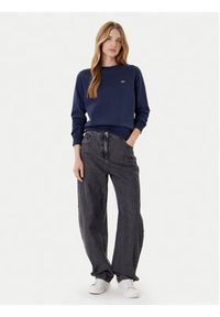 Tommy Jeans Bluza Fleece DW0DW09227 Granatowy Regular Fit. Kolor: niebieski. Materiał: syntetyk #7