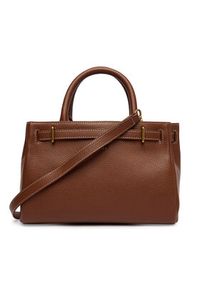 TOMMY HILFIGER - Tommy Hilfiger Torebka American Icon Mini Tote Leather AW0AW17926 Brązowy. Kolor: brązowy. Materiał: skórzane #4