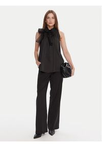 LOLA CASADEMUNT Bluzka LF2515016 Czarny Regular Fit. Kolor: czarny. Materiał: wiskoza