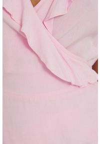 medicine - Medicine bluzka damska kolor różowy wzorzysta. Kolor: różowy. Materiał: tkanina #3