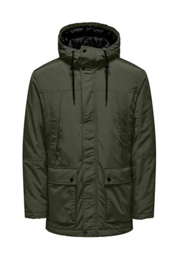 Only & Sons Kurtka zimowa 22022654 Szary Regular Fit. Kolor: zielony. Materiał: syntetyk. Sezon: zima