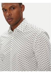 Hugo - HUGO Koszula Kenno 50544929 Biały Slim Fit. Kolor: biały. Materiał: bawełna #3