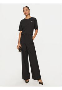 TwinSet - TWINSET T-Shirt 242TP2521 Czarny Loose Fit. Kolor: czarny. Materiał: bawełna #5
