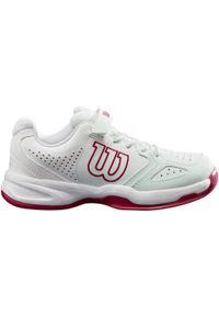 Buty tenisowe dziecięce Wilson Kaos K Junior. Kolor: czerwony, biały, zielony, wielokolorowy. Sport: tenis #1