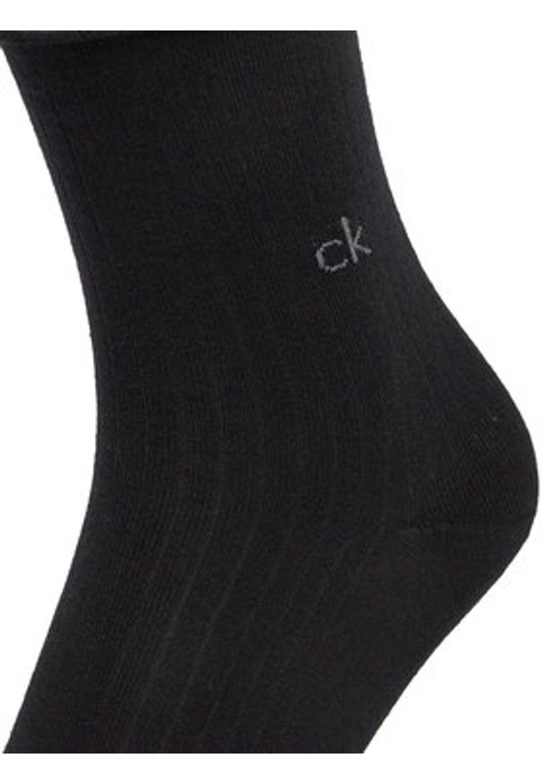 Calvin Klein Skarpety wysokie damskie 701229681 Czarny. Kolor: czarny. Materiał: bawełna