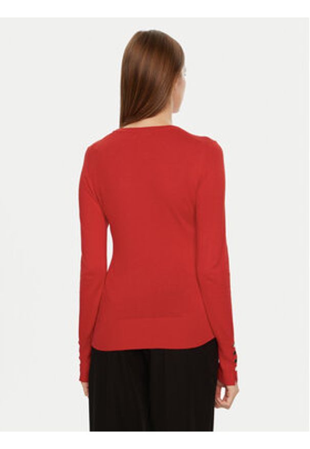Brave Soul Sweter LK-248HOLLYRD Czerwony Regular Fit. Kolor: czerwony. Materiał: syntetyk