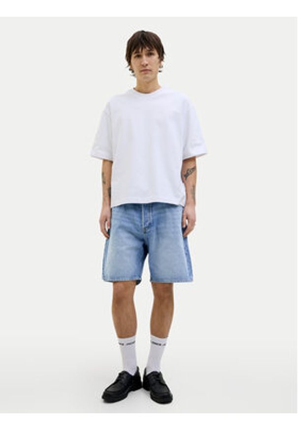 Jack & Jones - Jack&Jones Szorty jeansowe Tony 12269533 Niebieski Loose Fit. Kolor: niebieski. Materiał: bawełna