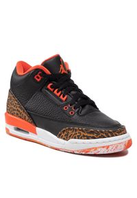 Nike Buty Air Jordan 3 Retro (Gs) 441140 088 Czarny. Kolor: czarny. Materiał: skóra. Model: Nike Air Jordan #1