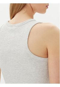 Pieces Top May 17154480 Szary Slim Fit. Kolor: szary. Materiał: bawełna #3