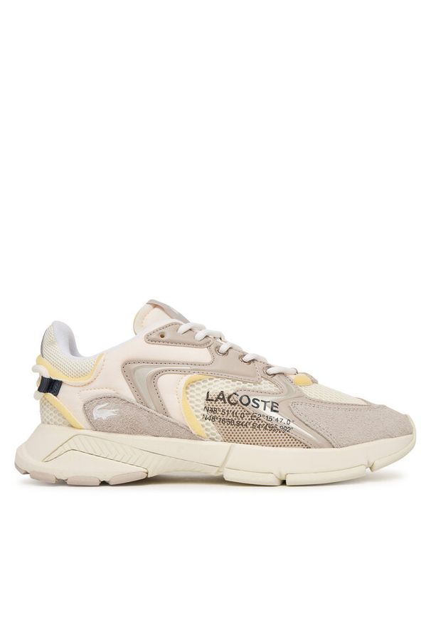 Sneakersy Lacoste. Kolor: kremowy