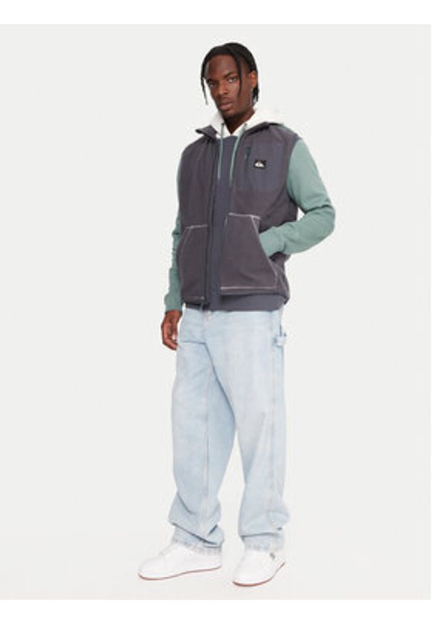 Quiksilver Kamizelka Clean Coast EQYPF03067 Granatowy Regular Fit. Kolor: niebieski. Materiał: syntetyk