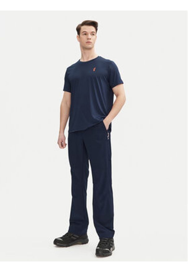 Aulp Spodnie outdoor Tamar Granatowy Regular Fit. Kolor: niebieski. Materiał: syntetyk. Sport: outdoor