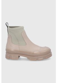 MOA Concept Sztyblety damskie na platformie. Nosek buta: okrągły. Kolor: beżowy. Materiał: guma. Obcas: na platformie #1