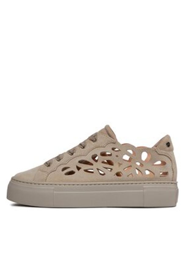 AGL Sneakersy Mandi D925249PGKV214G199 Beżowy. Kolor: beżowy. Materiał: zamsz, skóra