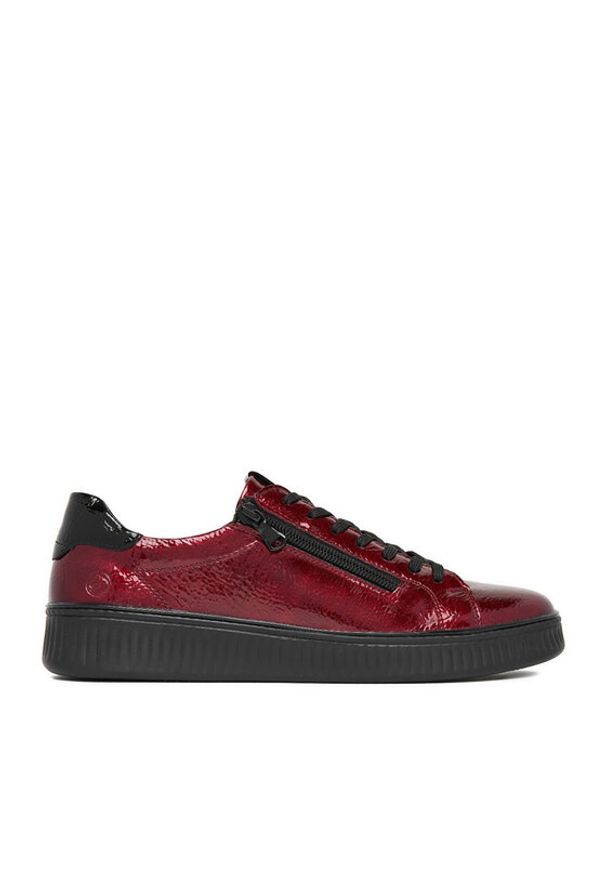 Remonte Sneakersy D2E01-33 Bordowy. Kolor: czerwony. Materiał: syntetyk, materiał