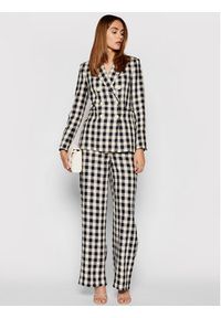 Tory Burch Marynarka Linen Gingham Blazer 79846 Kolorowy Regular Fit. Materiał: len. Wzór: kolorowy #4