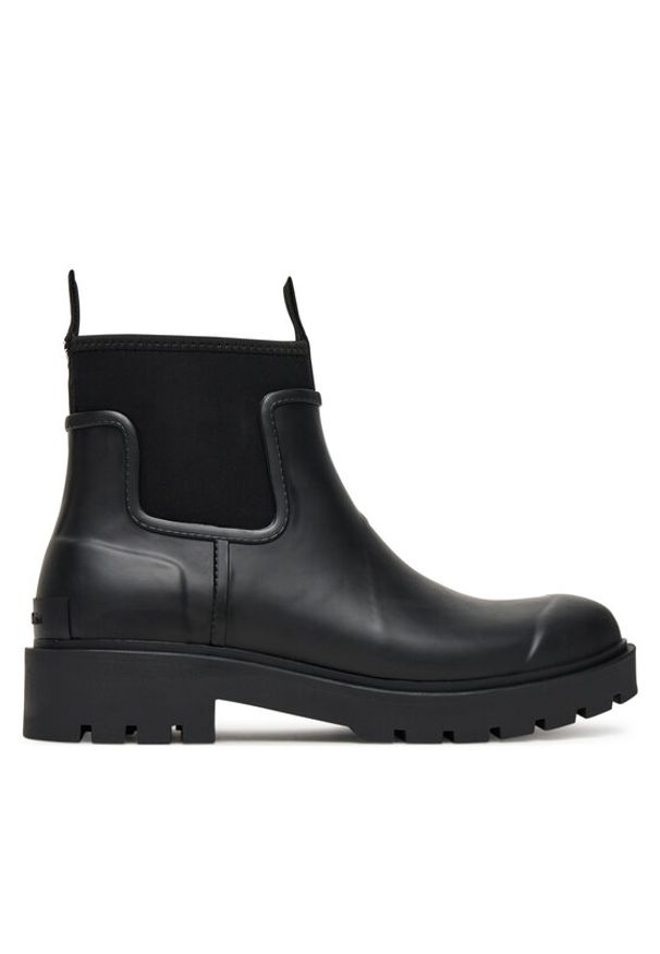Calvin Klein Jeans Kalosze Combat Rain Boot YM0YM01376 Czarny. Kolor: czarny. Materiał: syntetyk