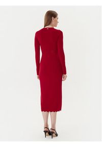 TwinSet - TWINSET Sukienka dzianinowa 252TP3040 Czerwony Slim Fit. Kolor: czerwony. Materiał: syntetyk, wiskoza #2