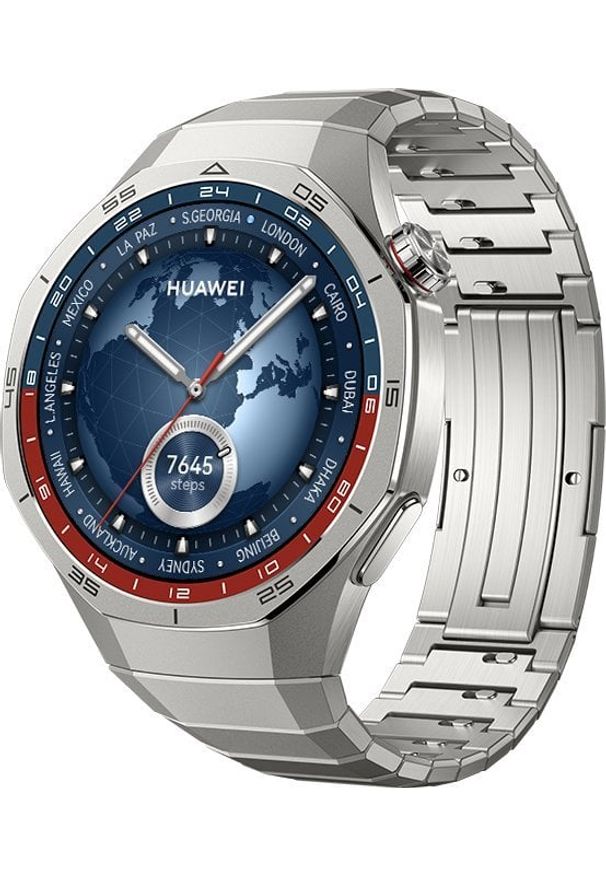 HUAWEI - Smartwatch Huawei Watch GT 5 Pro Elite Srebrny (55020DKB). Rodzaj zegarka: smartwatch. Kolor: srebrny