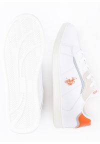 U.S. Polo Assn - Sneakersy dziecięce U.S. POLO ECROK006K/3Y1-WHI-ORA01. Okazja: na co dzień, na spacer, do pracy. Kolor: biały. Sport: turystyka piesza