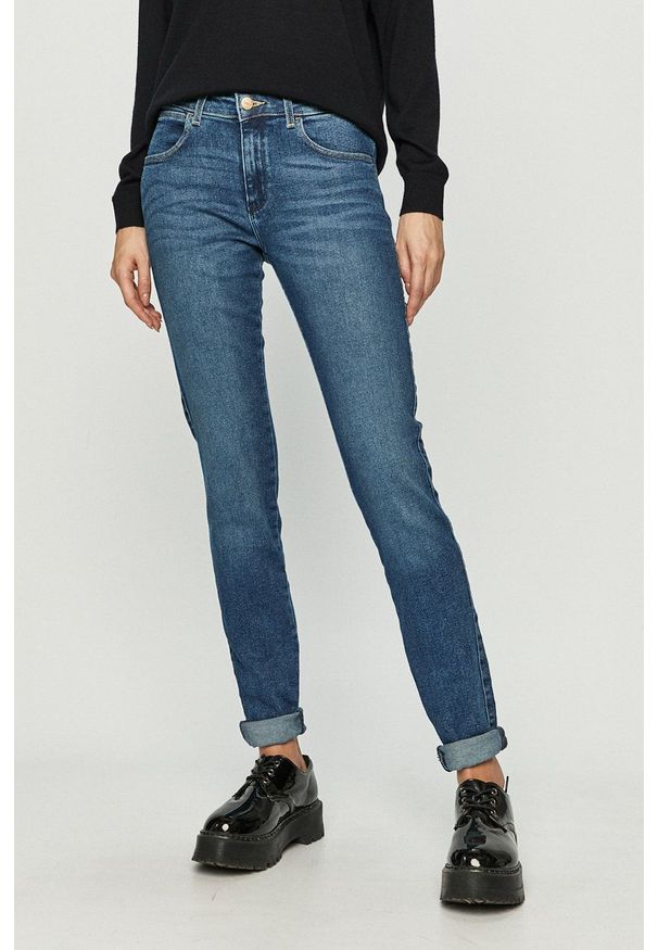 Wrangler - Jeansy 615. Kolor: niebieski