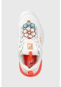 Fila sneakersy DISRUPTOR FLOWER kolor biały. Nosek buta: okrągły. Zapięcie: sznurówki. Kolor: biały. Materiał: guma #4