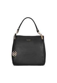Kazar - Czarna torebka damska. Kolor: czarny. Materiał: skórzane. Styl: elegancki #1