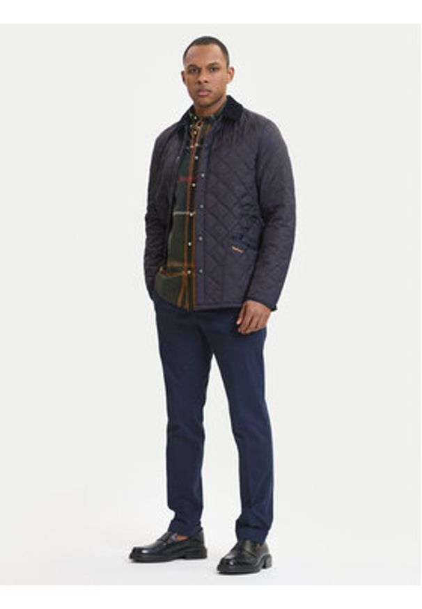 Barbour Kurtka przejściowa Heritage Liddesdale MQU0240NY92 Granatowy Regular Fit. Kolor: niebieski. Materiał: syntetyk