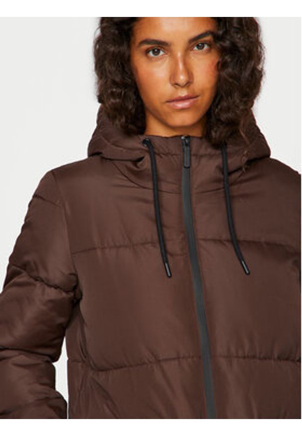 Vila Kurtka zimowa Dorsty 14094320 Brązowy Regular Fit. Kolor: brązowy. Materiał: syntetyk. Sezon: zima