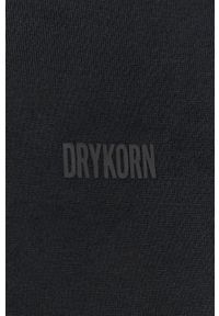 Drykorn - T-shirt bawełniany Kalia. Okazja: na co dzień. Kolor: czarny. Materiał: bawełna. Wzór: gładki. Styl: casual #2