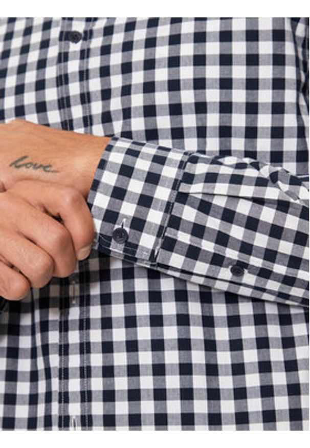 Tommy Jeans Koszula DM0DM19655 Granatowy Regular Fit. Kolor: niebieski. Materiał: bawełna