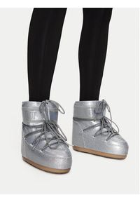 Moon Boot Śniegowce Icon Low Glitter 80D1409440 Srebrny. Kolor: srebrny. Materiał: skóra #3