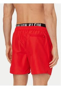Calvin Klein Swimwear Szorty kąpielowe LV00N61015 Czerwony ciemny Regular Fit. Kolor: czerwony. Materiał: syntetyk #3
