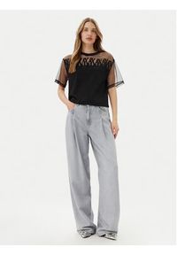 Armani Exchange T-Shirt XW000516 AF10359 UC001 Czarny Cropped Fit. Kolor: czarny. Materiał: bawełna #4