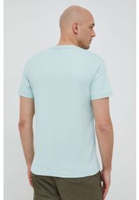 Calvin Klein t-shirt bawełniany kolor zielony. Kolor: zielony. Materiał: bawełna. Wzór: nadruk #4