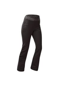 WEDZE - Spodnie narciarskie damskie Wedze 500 slim. Kolor: czarny. Materiał: softshell, materiał. Sezon: zima. Sport: narciarstwo