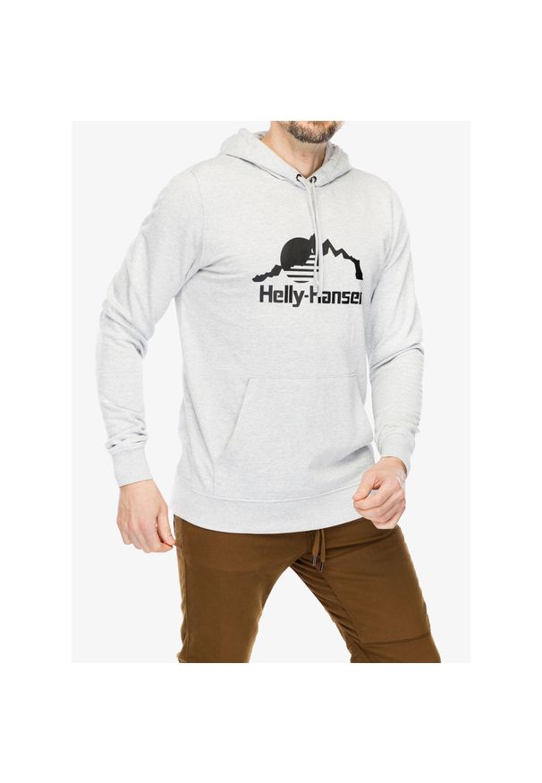 Bluza z kapturem męska Helly Hansen Nord Graphic Pullover Hoodie. Typ kołnierza: kaptur. Kolor: szary