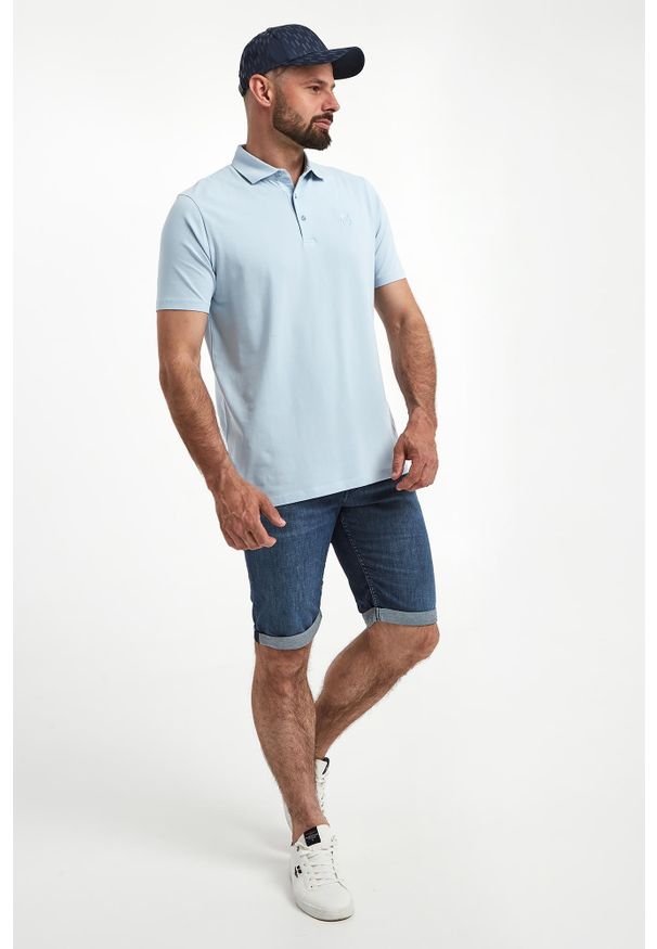 Karl Lagerfeld - Polo męskie z logo KARL LAGERFELD. Typ kołnierza: polo